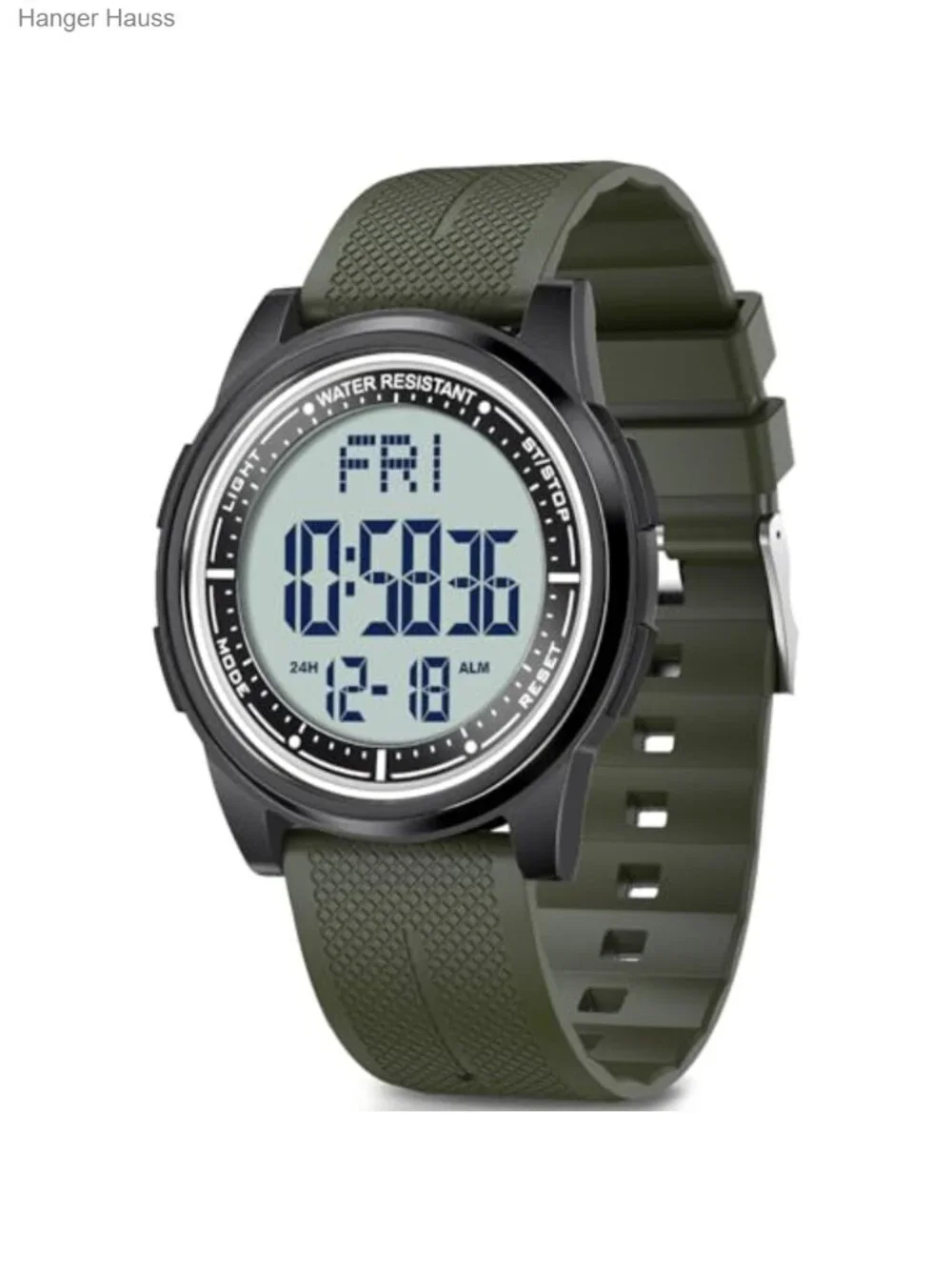 Ultra-Thin 50M Waterproof Digital Sports Watch with Alarm, Stopwatch, Countdown
